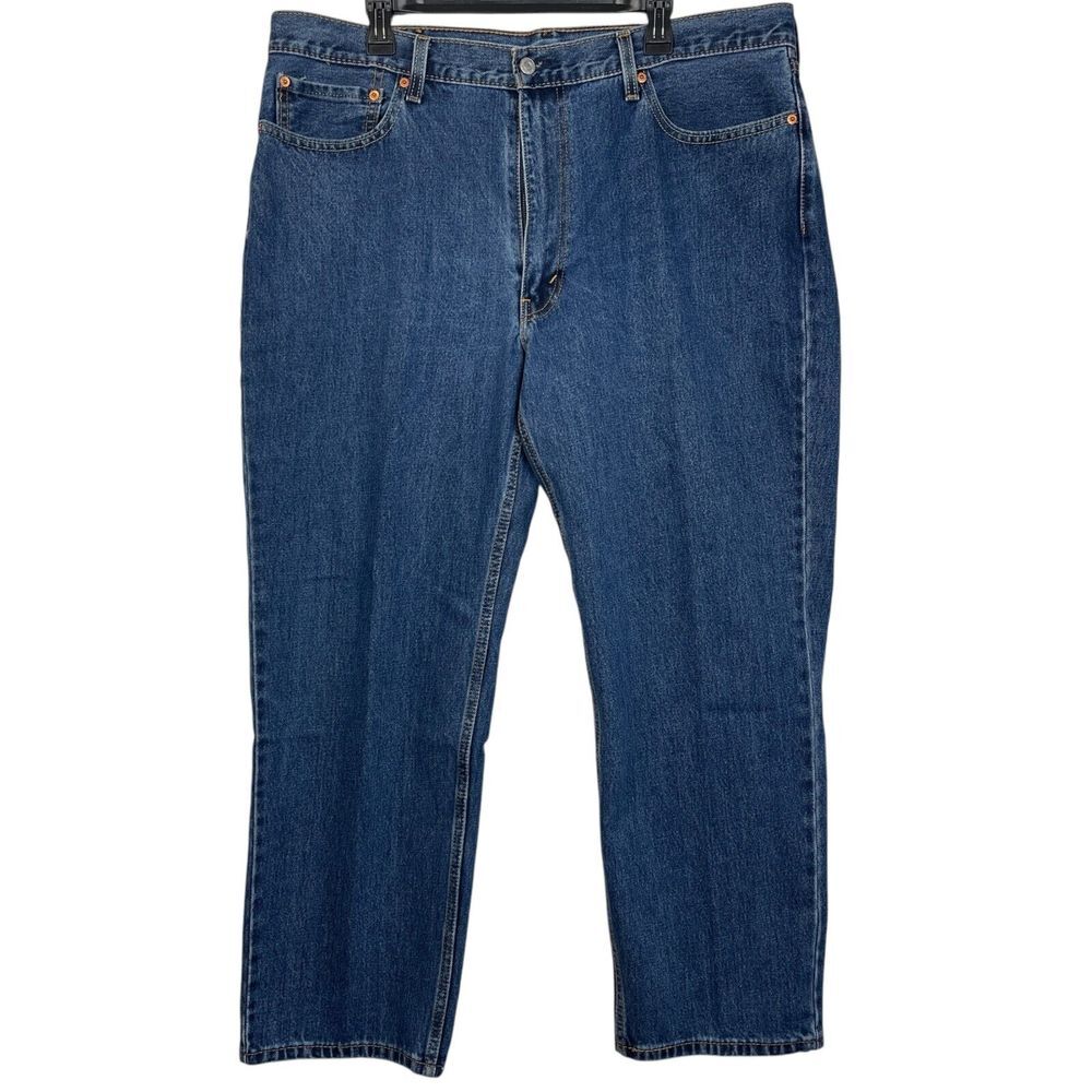 Levis 550 Mens Relaxed Fit Tapered Leg Blue Denim Jeans 40x30 Medium Wash‎